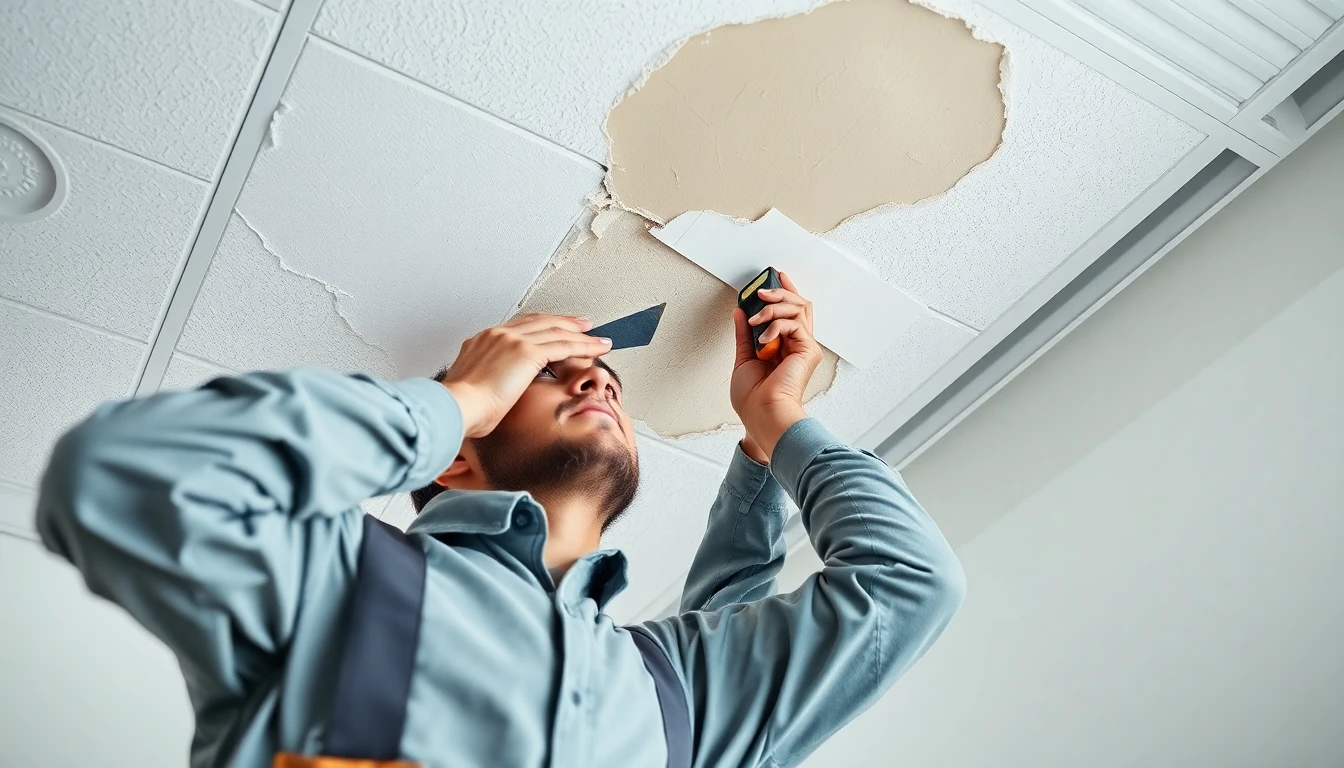 Ceiling Water Damage Repair